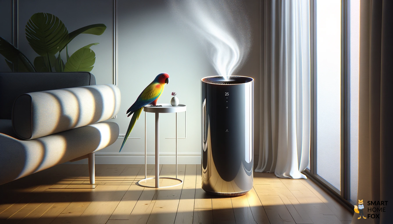 Air purifier for birds